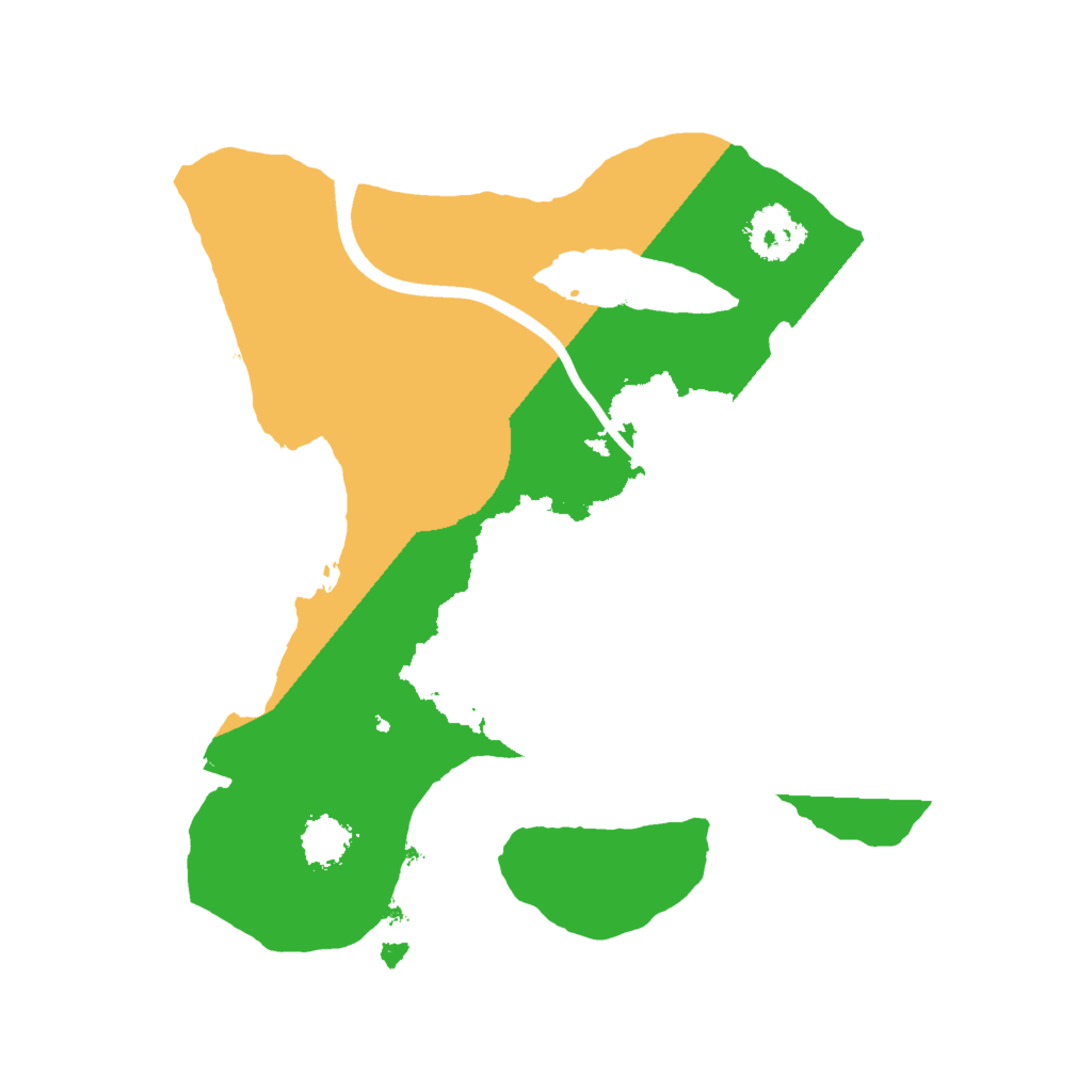 Biome Rust Map: Procedural Map, Size: 2000, Seed: 95257401