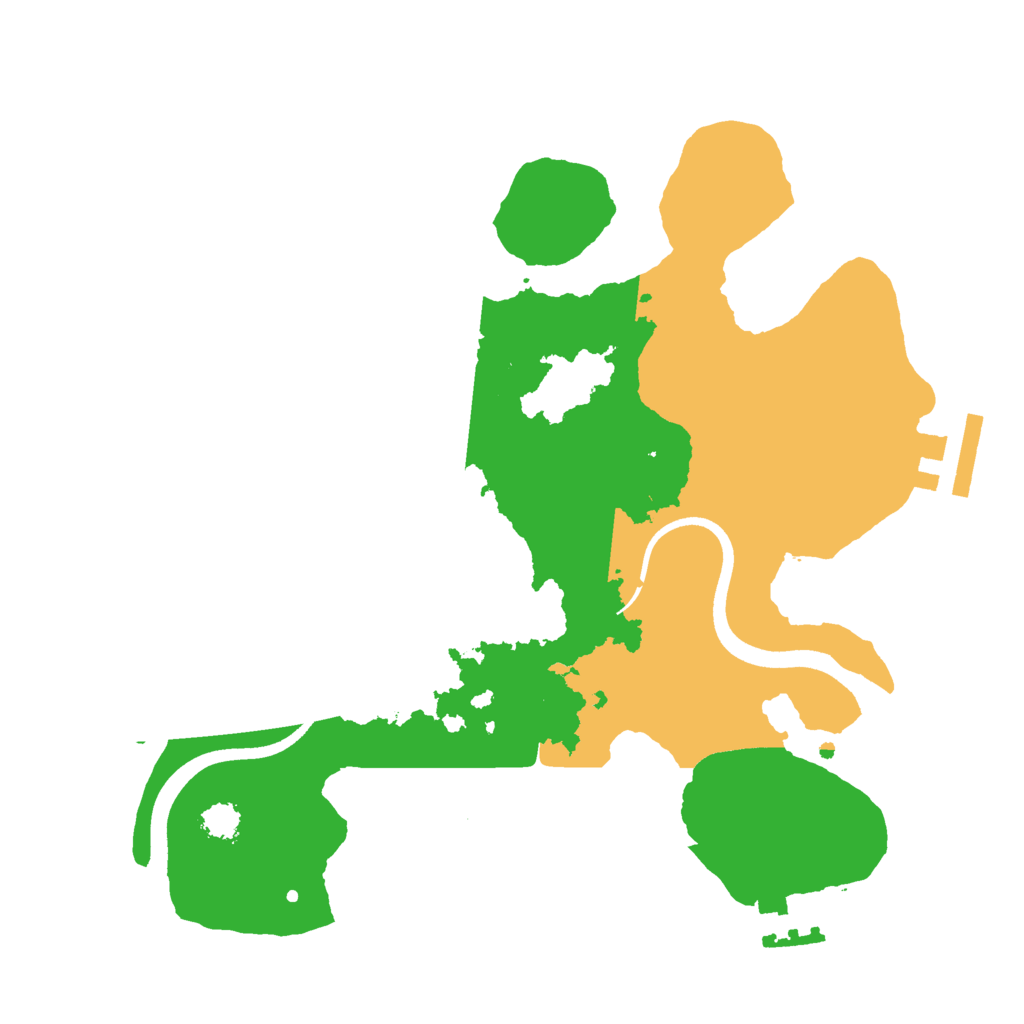 Biome Rust Map: Procedural Map, Size: 2500, Seed: 596872167