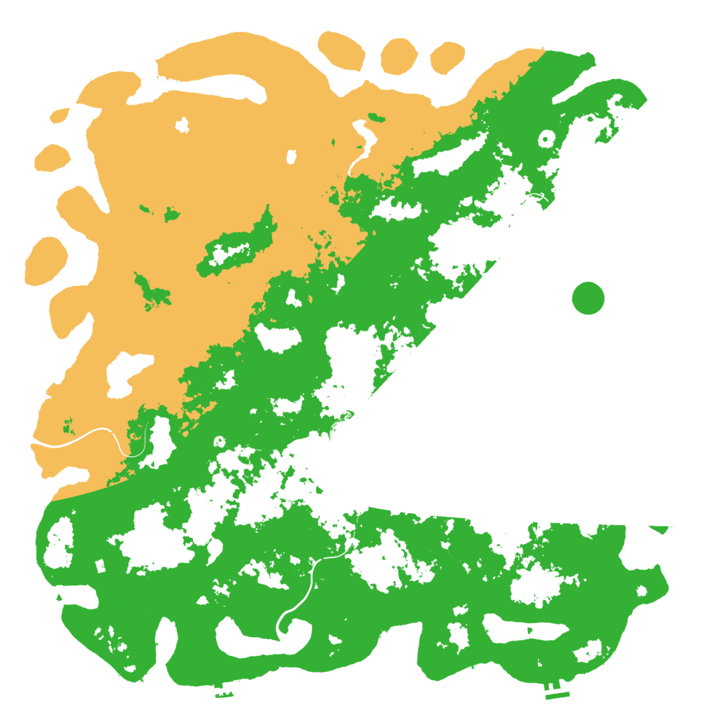 Biome Rust Map: Procedural Map, Size: 6000, Seed: 55007386