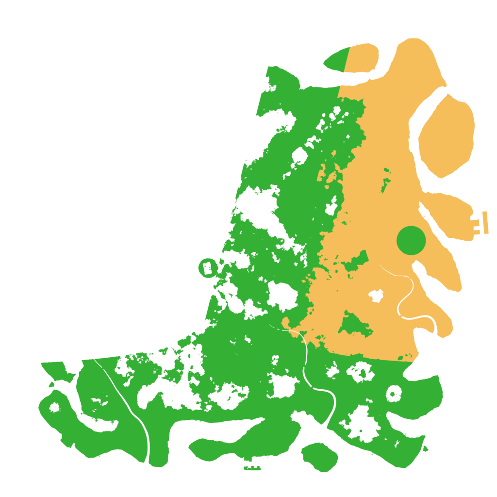 Biome Rust Map: Procedural Map, Size: 4499, Seed: 13819