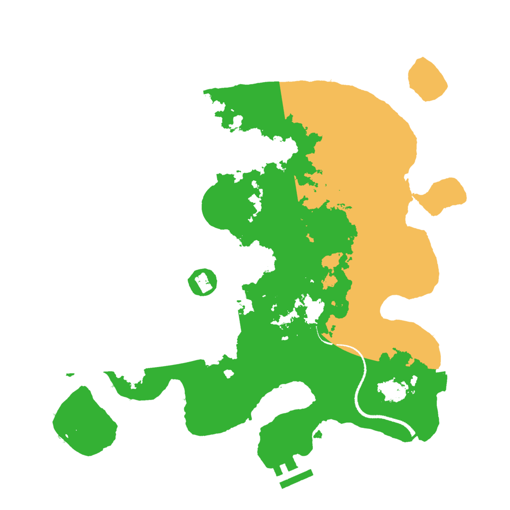 Biome Rust Map: Procedural Map, Size: 3000, Seed: 12031