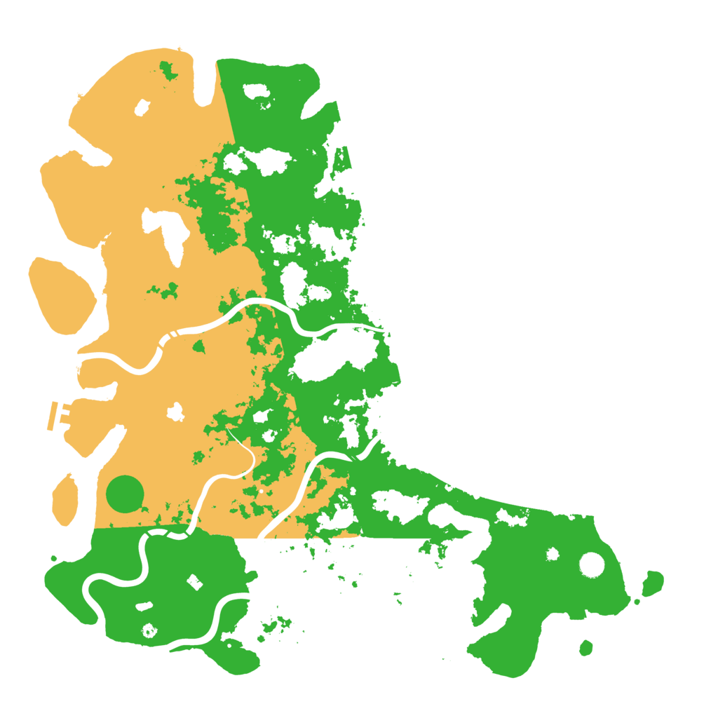 Biome Rust Map: Procedural Map, Size: 5000, Seed: 1728291597