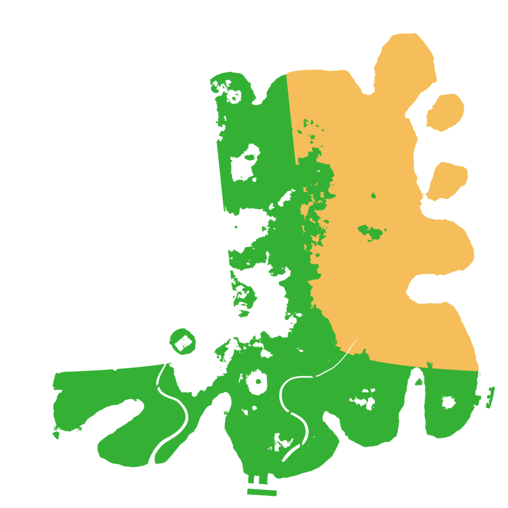 Biome Rust Map: Procedural Map, Size: 3500, Seed: 2037975987