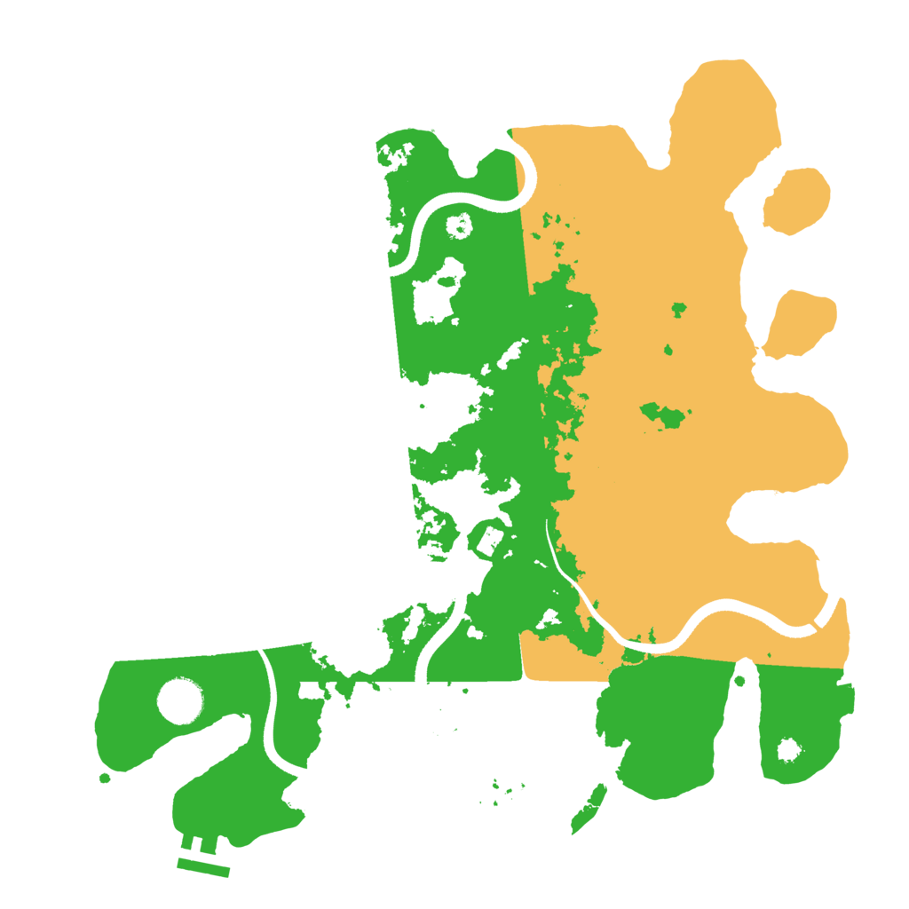 Biome Rust Map: Procedural Map, Size: 3500, Seed: 2037975987
