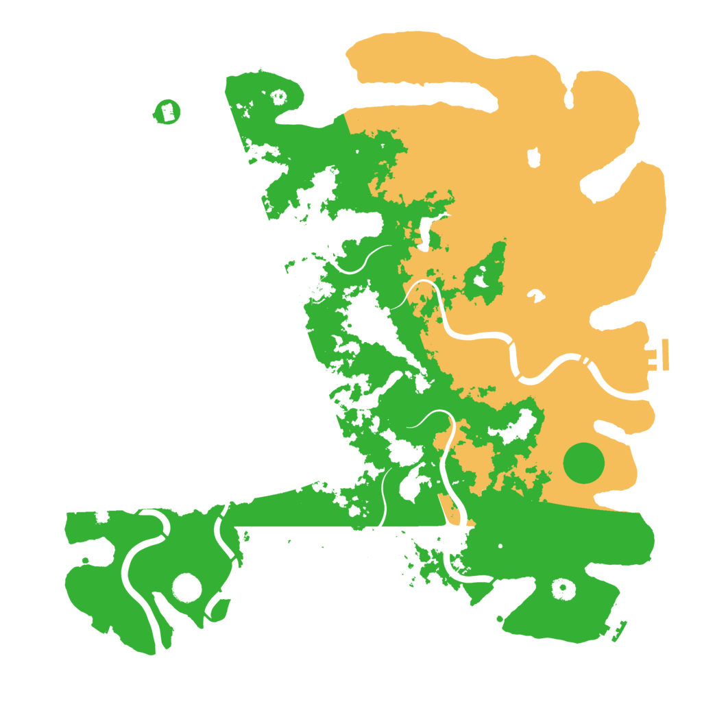 Biome Rust Map: Procedural Map, Size: 4500, Seed: 83746553