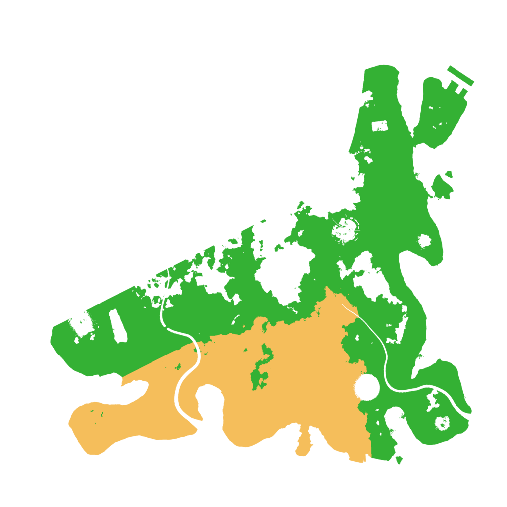 Biome Rust Map: Procedural Map, Size: 3500, Seed: 228712