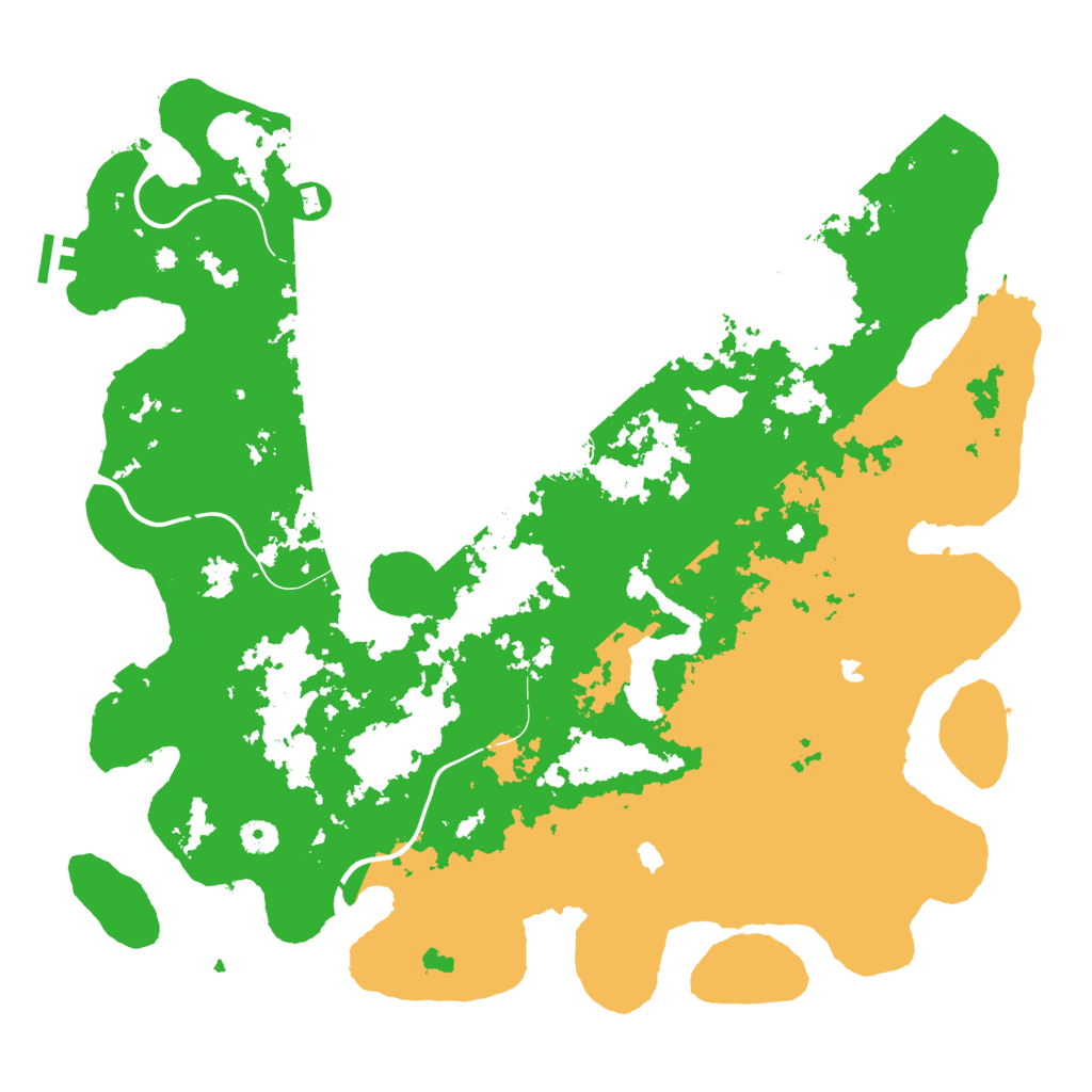 Biome Rust Map: Procedural Map, Size: 4500, Seed: 13581