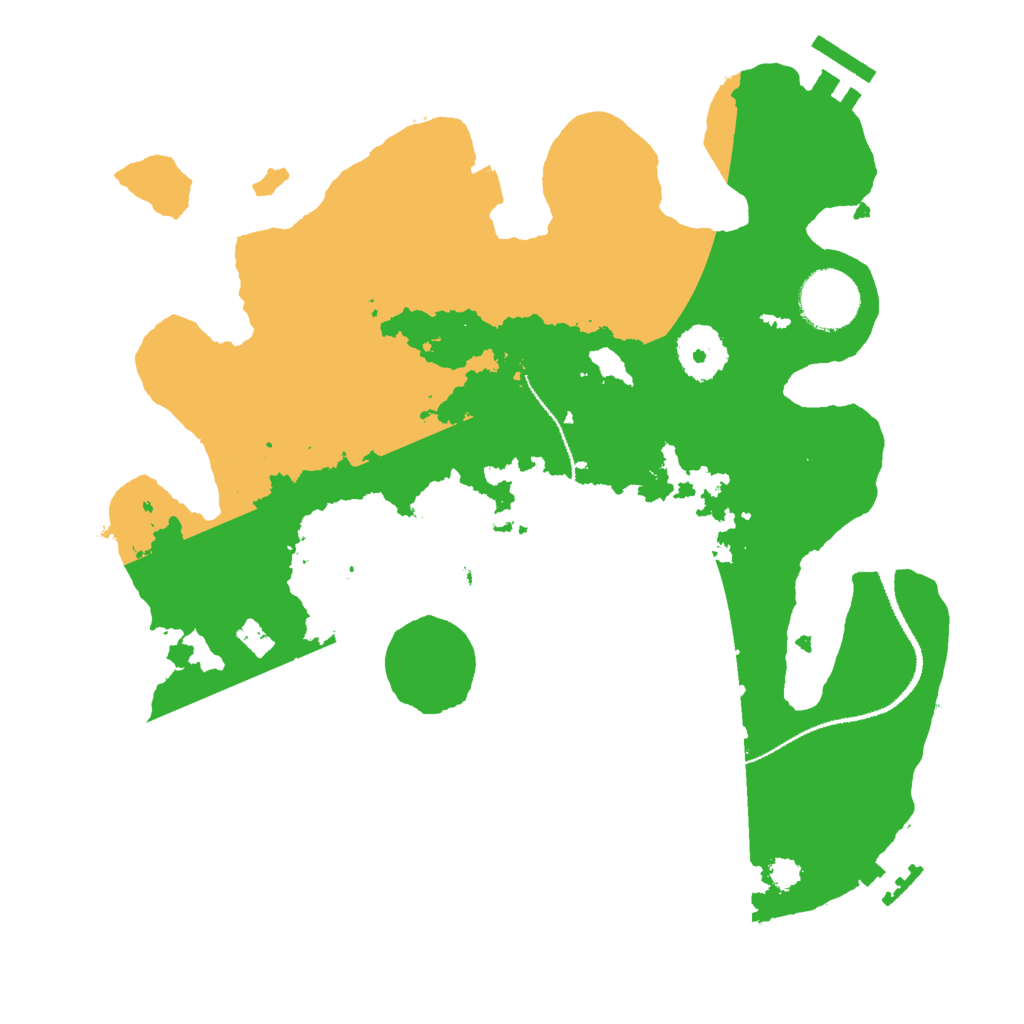 Biome Rust Map: Procedural Map, Size: 3000, Seed: 495822255