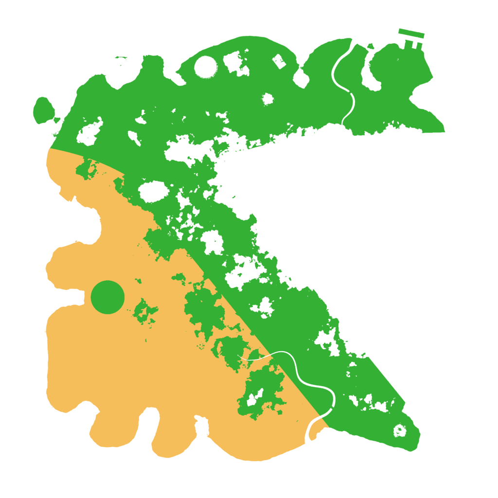 Biome Rust Map: Procedural Map, Size: 3900, Seed: 40