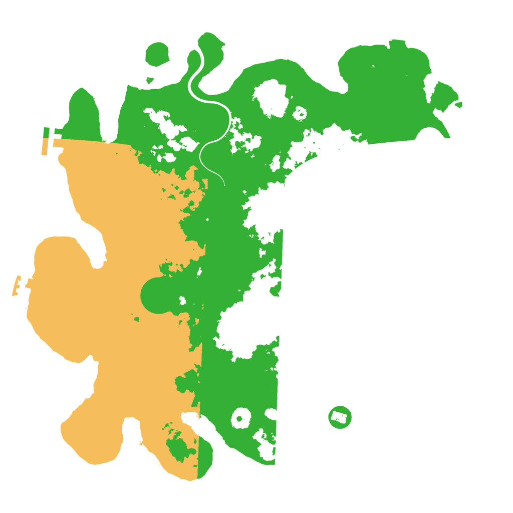 Biome Rust Map: Procedural Map, Size: 3700, Seed: 769451733