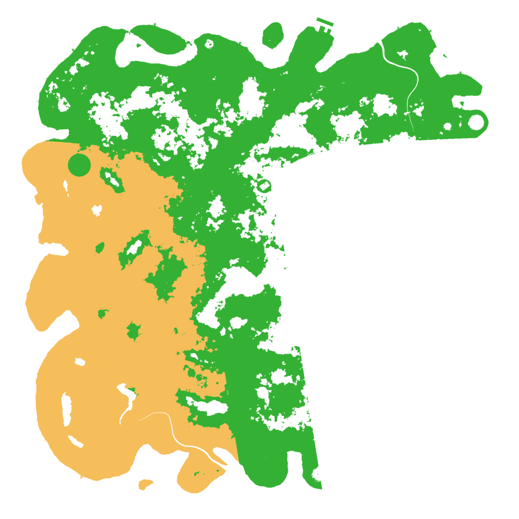 Biome Rust Map: Procedural Map, Size: 6000, Seed: 1424579752