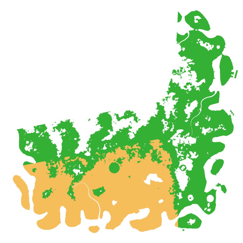 Biome Rust Map: Procedural Map, Size: 6000, Seed: 1710129279