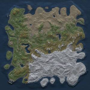 Thumbnail Rust Map: Procedural Map, Size: 4800, Seed: 1982, 17 Monuments