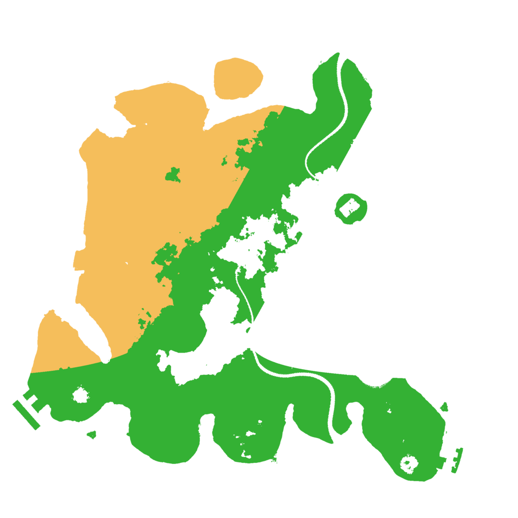 Biome Rust Map: Procedural Map, Size: 3000, Seed: 20377972