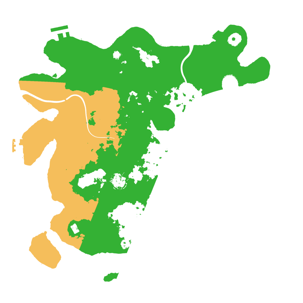 Biome Rust Map: Procedural Map, Size: 3500, Seed: 835812358