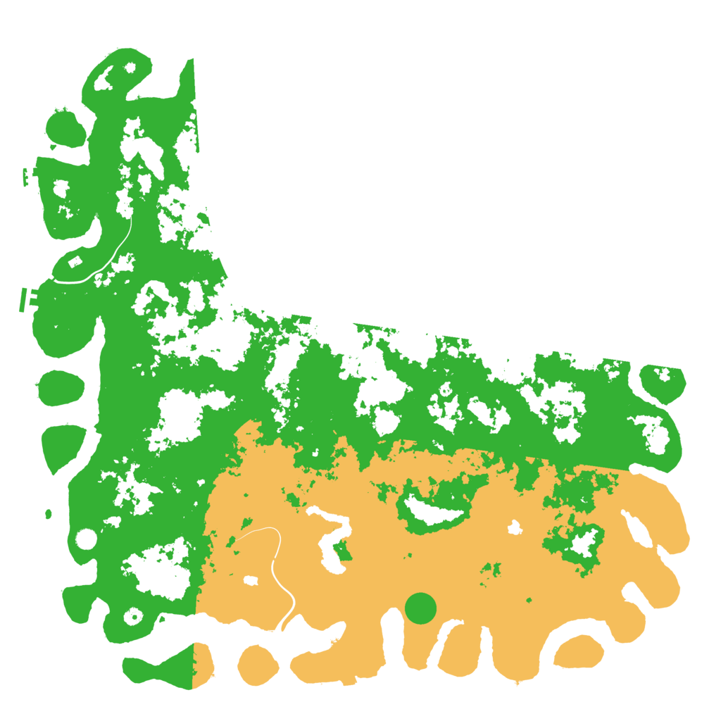 Biome Rust Map: Procedural Map, Size: 6000, Seed: 65187