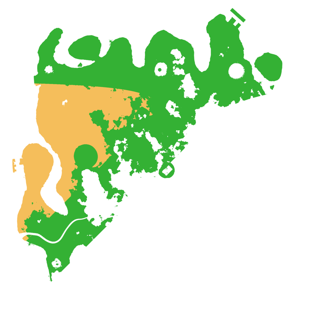 Biome Rust Map: Procedural Map, Size: 3500, Seed: 354537017