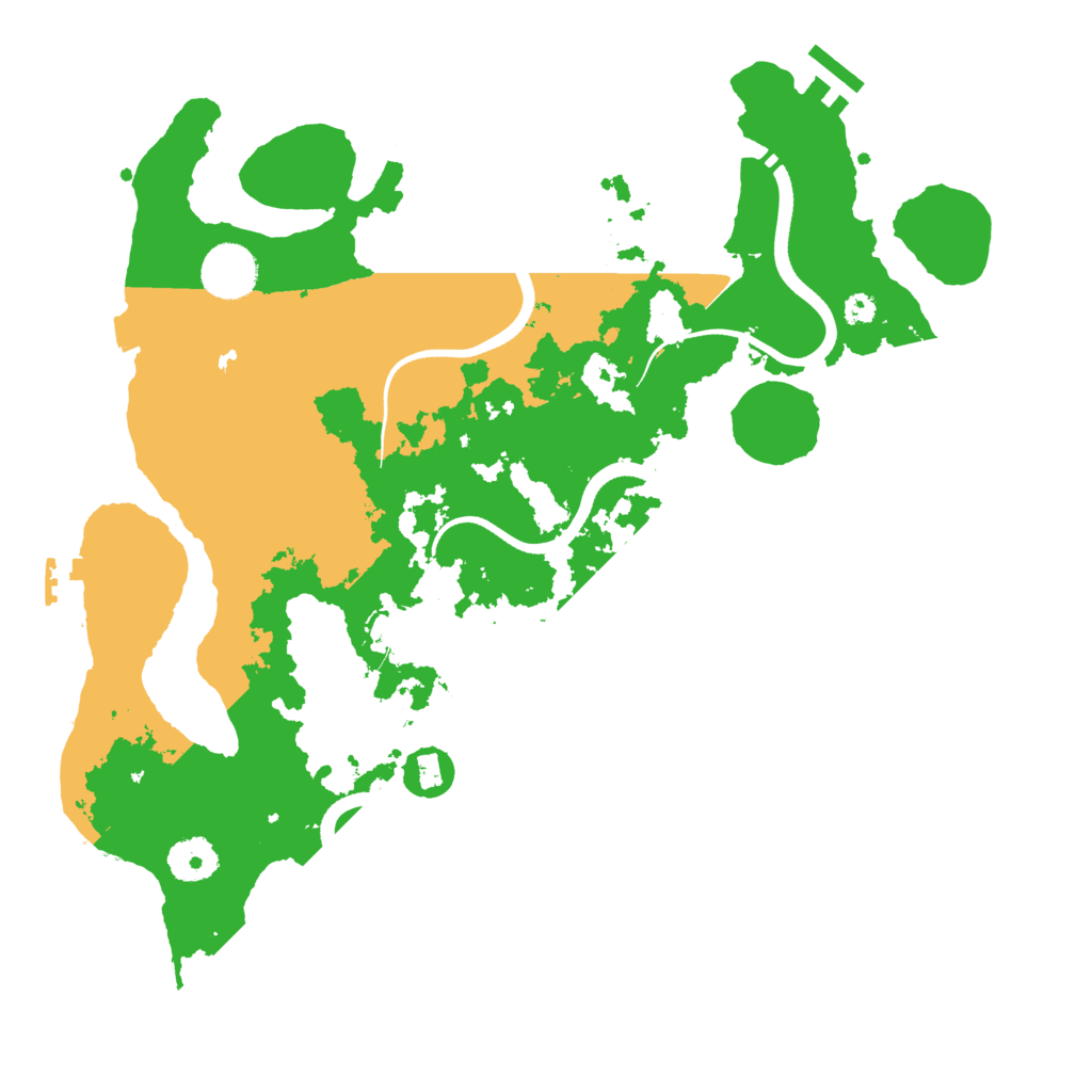 Biome Rust Map: Procedural Map, Size: 3500, Seed: 354537017