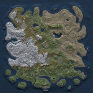 Thumbnail Rust Map: Procedural Map, Size: 4250, Seed: 2128368919, 15 Monuments