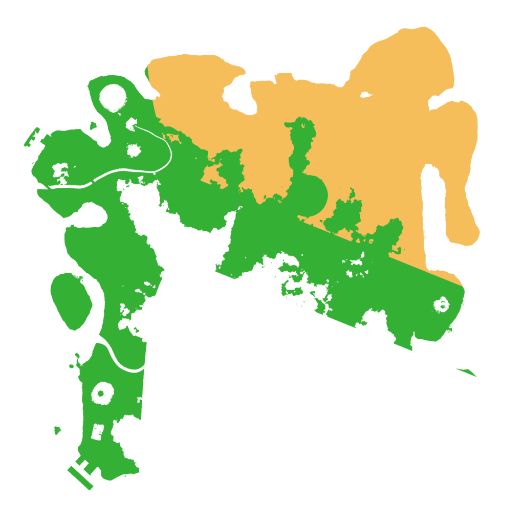 Biome Rust Map: Procedural Map, Size: 3500, Seed: 968416841