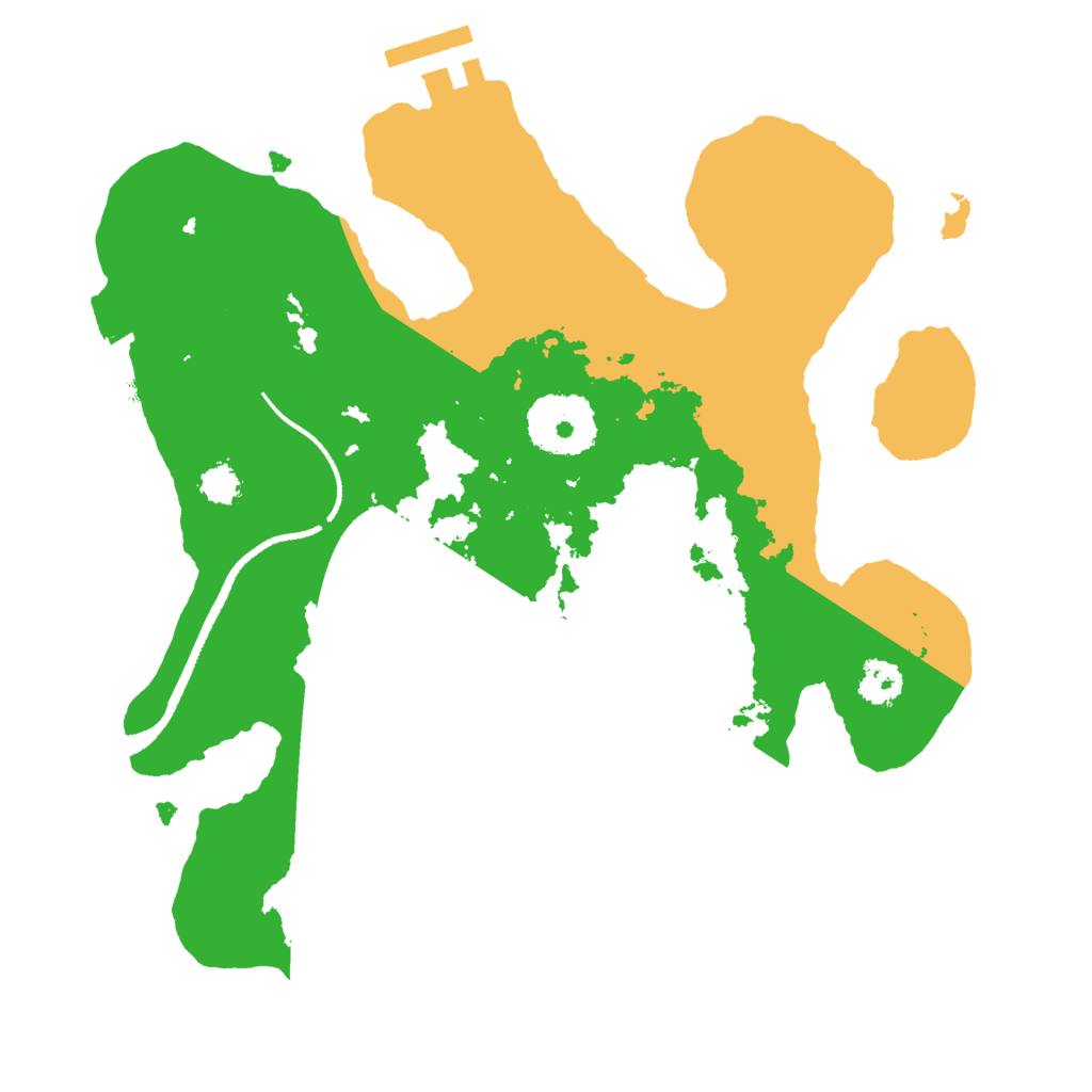 Biome Rust Map: Procedural Map, Size: 2500, Seed: 1123585225