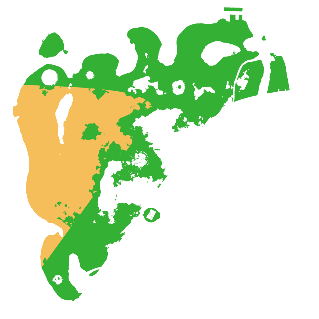 Biome Rust Map: Procedural Map, Size: 3500, Seed: 850451313