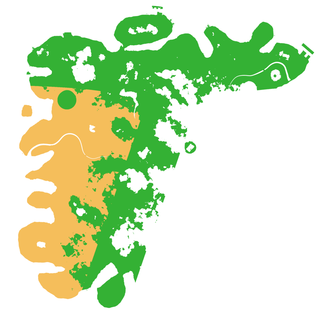 Biome Rust Map: Procedural Map, Size: 4500, Seed: 2084575545