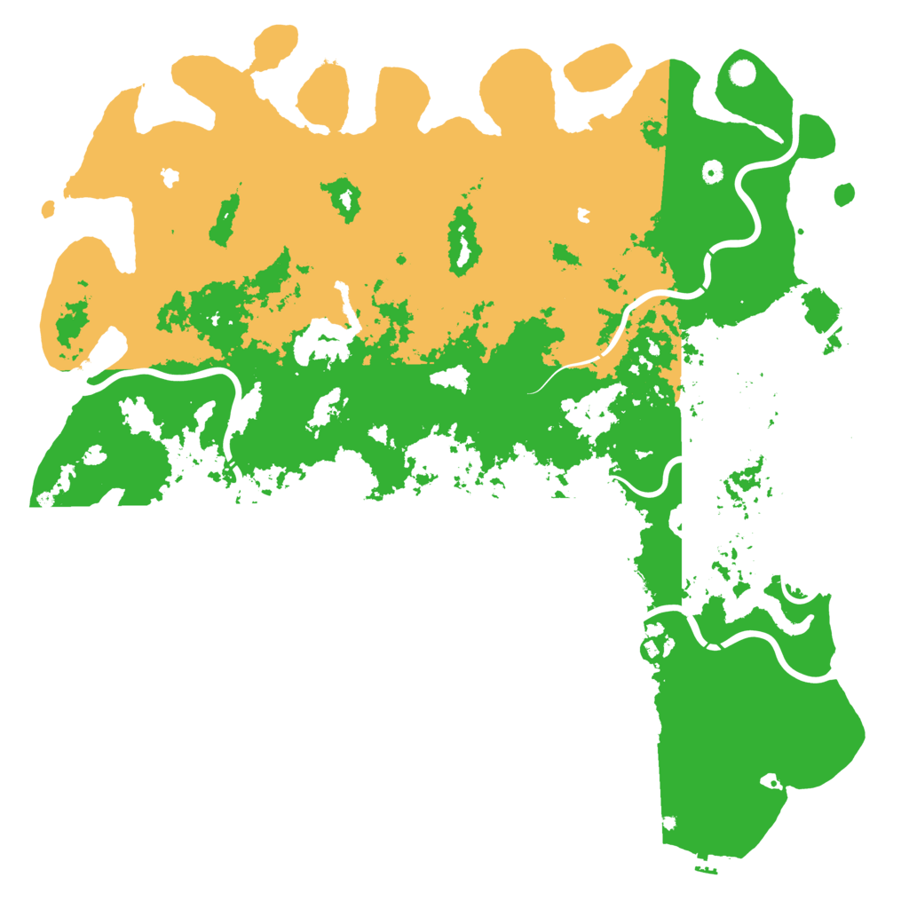 Biome Rust Map: Procedural Map, Size: 6000, Seed: 640595336