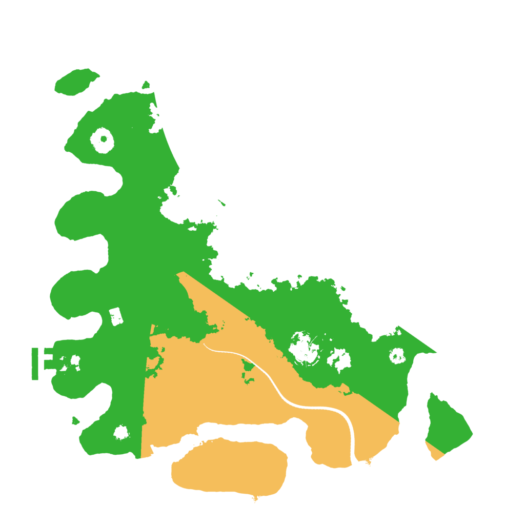 Biome Rust Map: Procedural Map, Size: 3300, Seed: 536965189