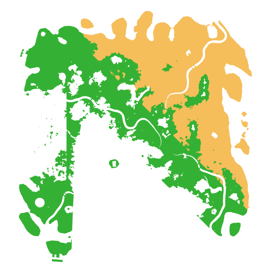 Biome Rust Map: Procedural Map, Size: 5000, Seed: 1900502