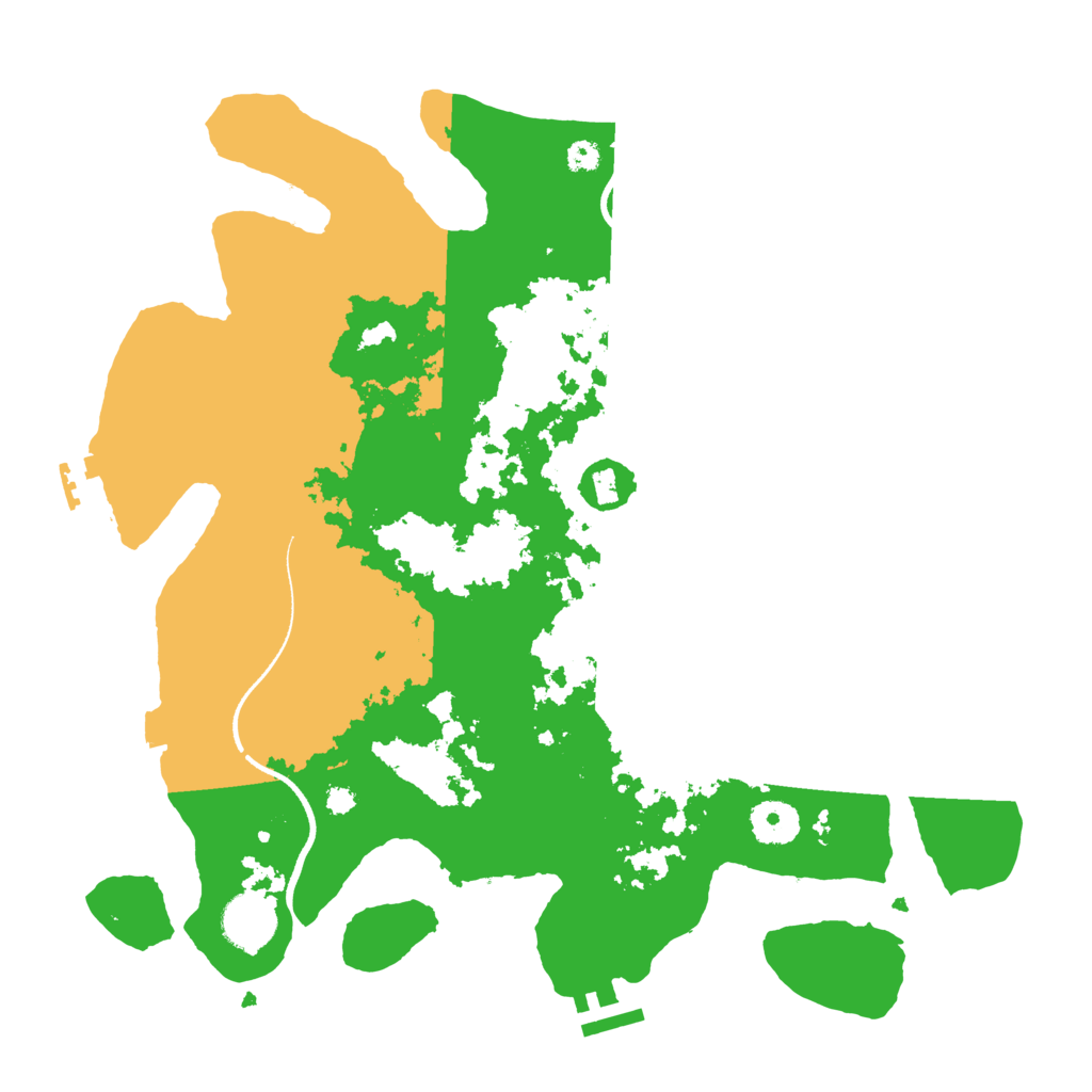 Biome Rust Map: Procedural Map, Size: 3500, Seed: 718248892