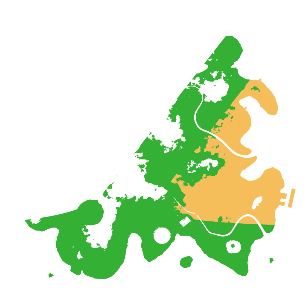 Biome Rust Map: Procedural Map, Size: 3250, Seed: 666546546