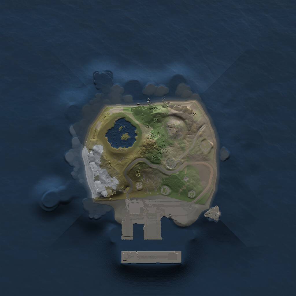 Rust Map: Procedural Map, Size: 1000, Seed: 956928648, 2 Monuments