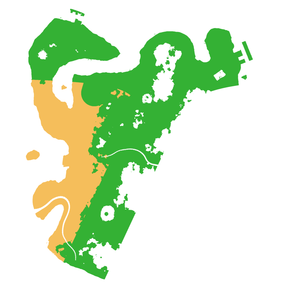 Biome Rust Map: Procedural Map, Size: 3000, Seed: 414622669