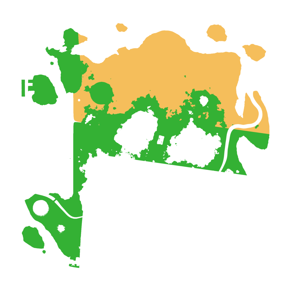 Biome Rust Map: Procedural Map, Size: 3500, Seed: 585661110