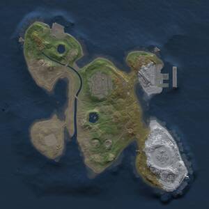 Thumbnail Rust Map: Procedural Map, Size: 2000, Seed: 549150411, 4 Monuments