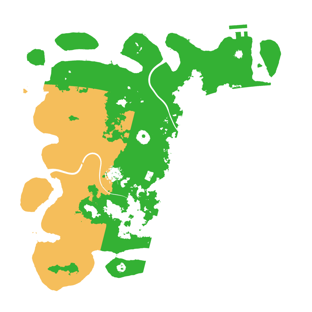 Biome Rust Map: Procedural Map, Size: 3500, Seed: 353784099