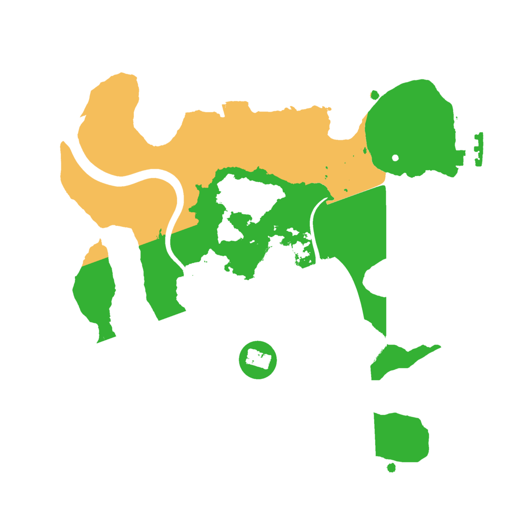 Biome Rust Map: Procedural Map, Size: 2300, Seed: 1942966583