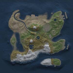 Thumbnail Rust Map: Procedural Map, Size: 2300, Seed: 1942966583, 6 Monuments