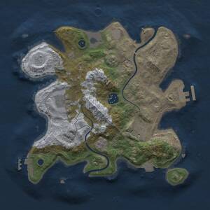 Thumbnail Rust Map: Procedural Map, Size: 2850, Seed: 45222, 10 Monuments