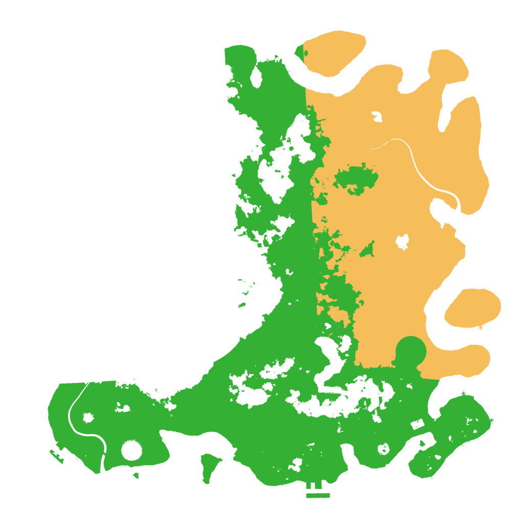 Biome Rust Map: Procedural Map, Size: 4500, Seed: 3750