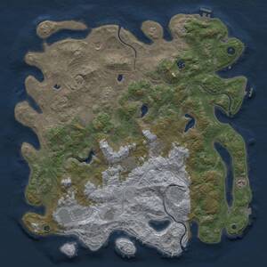 Thumbnail Rust Map: Procedural Map, Size: 4800, Seed: 346543953, 17 Monuments