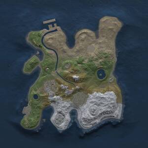 Thumbnail Rust Map: Procedural Map, Size: 2400, Seed: 1426804266, 6 Monuments