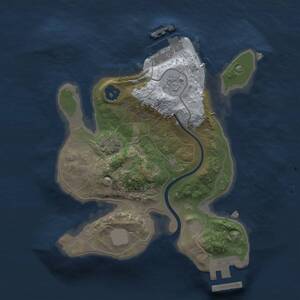Thumbnail Rust Map: Procedural Map, Size: 2000, Seed: 873479661, 5 Monuments