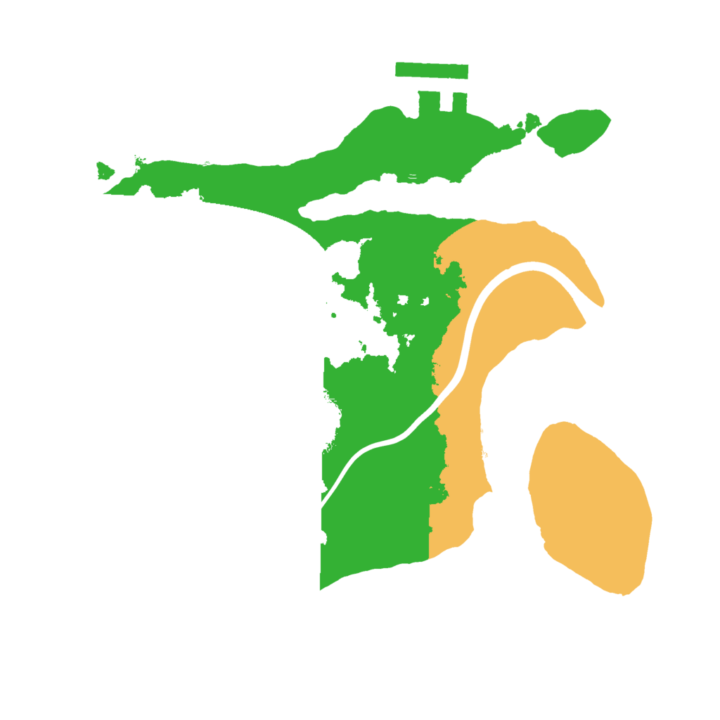 Biome Rust Map: Procedural Map, Size: 2000, Seed: 1171951179