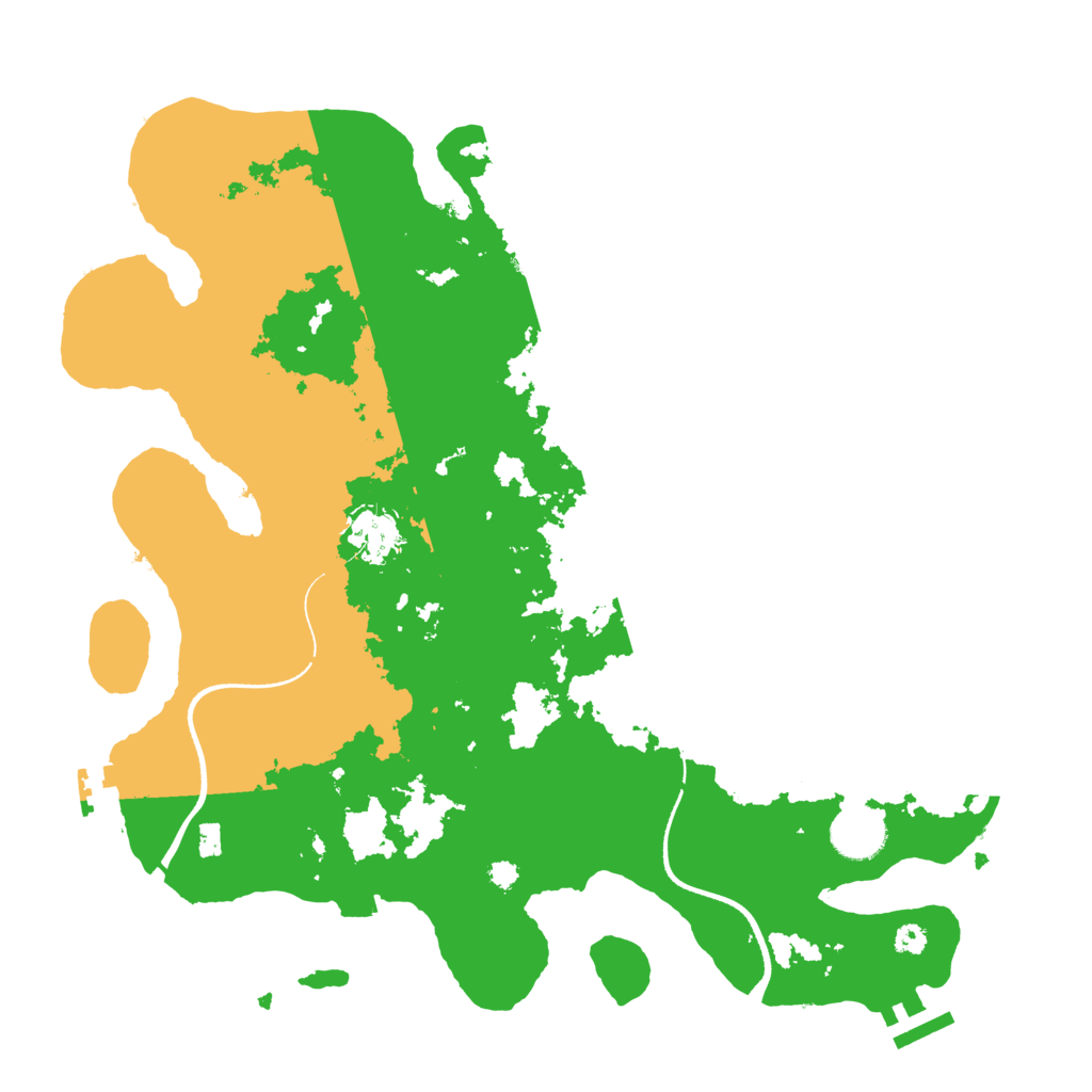 Biome Rust Map: Procedural Map, Size: 3500, Seed: 319370406