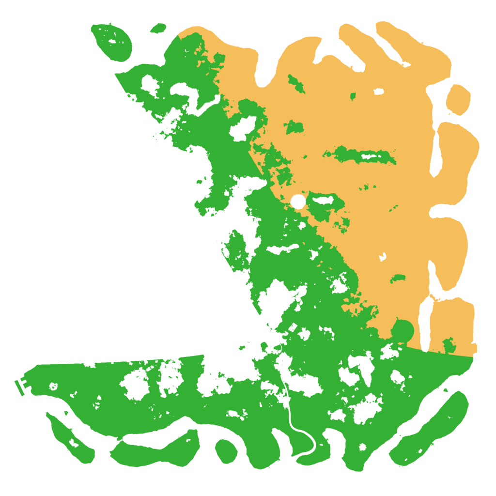 Biome Rust Map: Procedural Map, Size: 6000, Seed: 25053