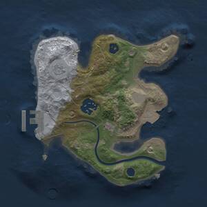 Thumbnail Rust Map: Procedural Map, Size: 2000, Seed: 492307566, 4 Monuments
