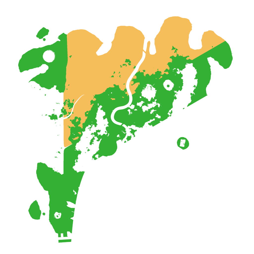 Biome Rust Map: Procedural Map, Size: 3700, Seed: 588397696