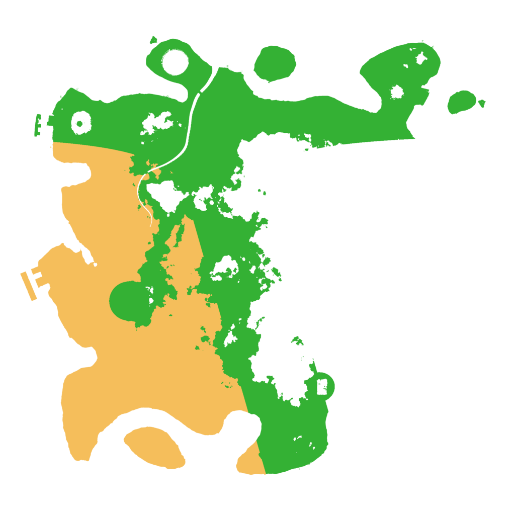 Biome Rust Map: Procedural Map, Size: 3500, Seed: 994443238